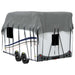 Caravan dakbedekking 600x300 cm vliesvlies grijs