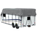 Caravan dakbedekking 800x300 cm vliesvlies grijs