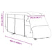 Camperhoezen 660x235x275 cm vliesvlies grijs