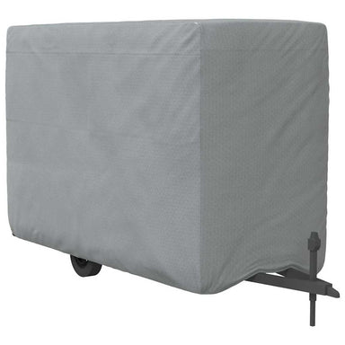 Paardentrailerhoes 396x178x250 cm vliesvlies grijs