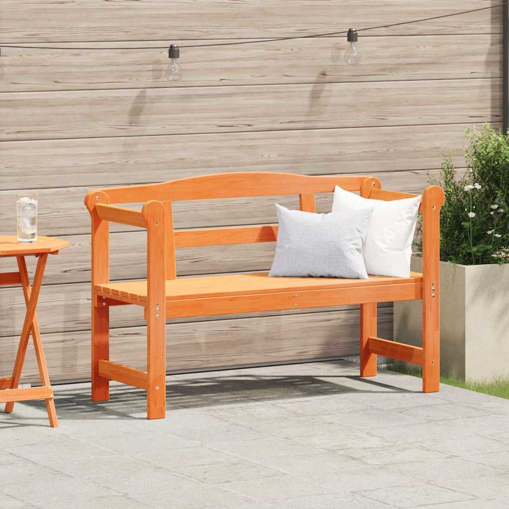 Tuinbank met opslag Bruin 119 x 44 x 76 cm Massief grenenhout