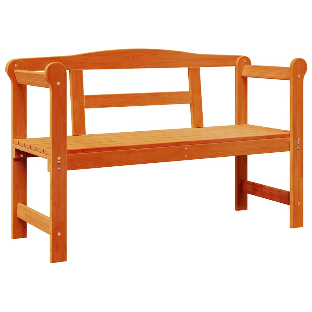 Tuinbank met opslag Bruin 119 x 44 x 76 cm Massief grenenhout