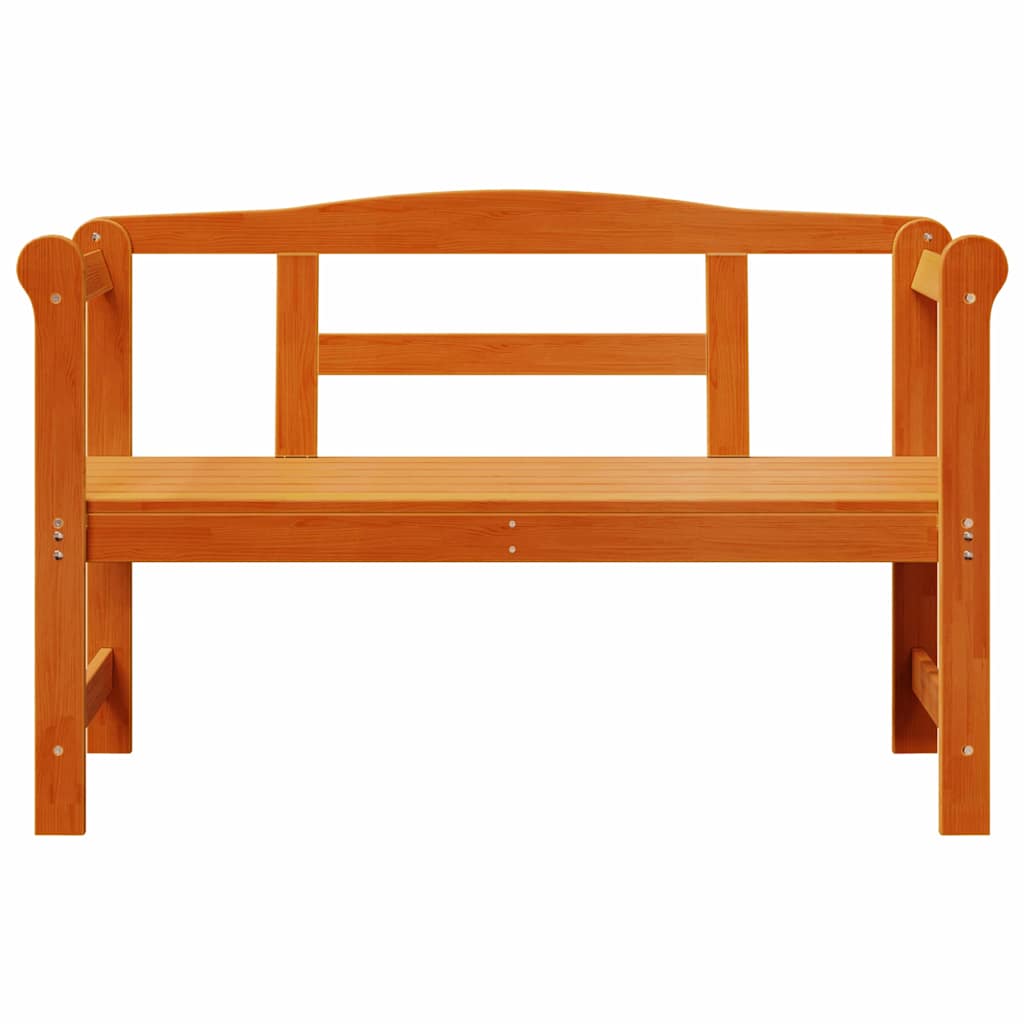 Tuinbank met opslag Bruin 119 x 44 x 76 cm Massief grenenhout