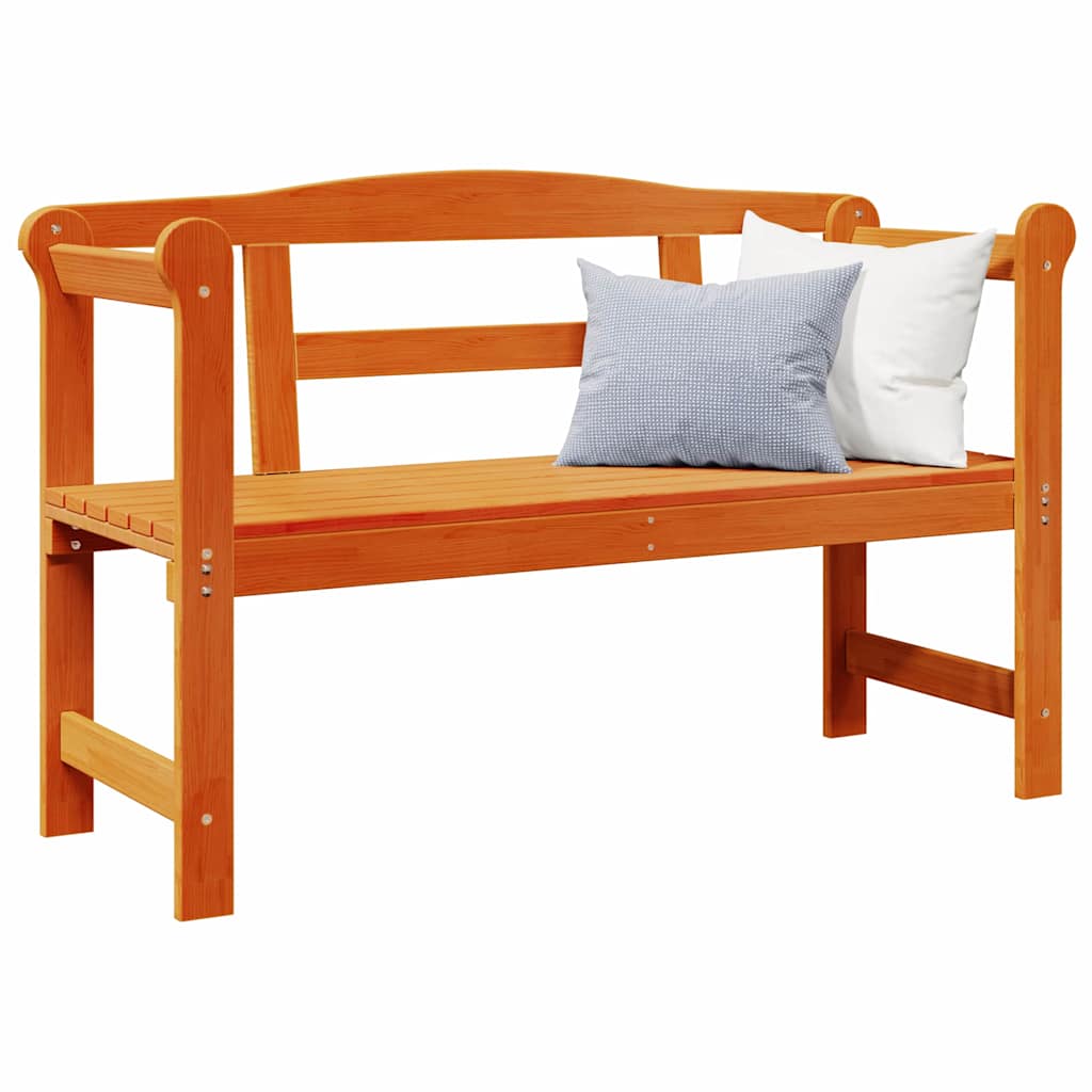Tuinbank met opslag Bruin 119 x 44 x 76 cm Massief grenenhout