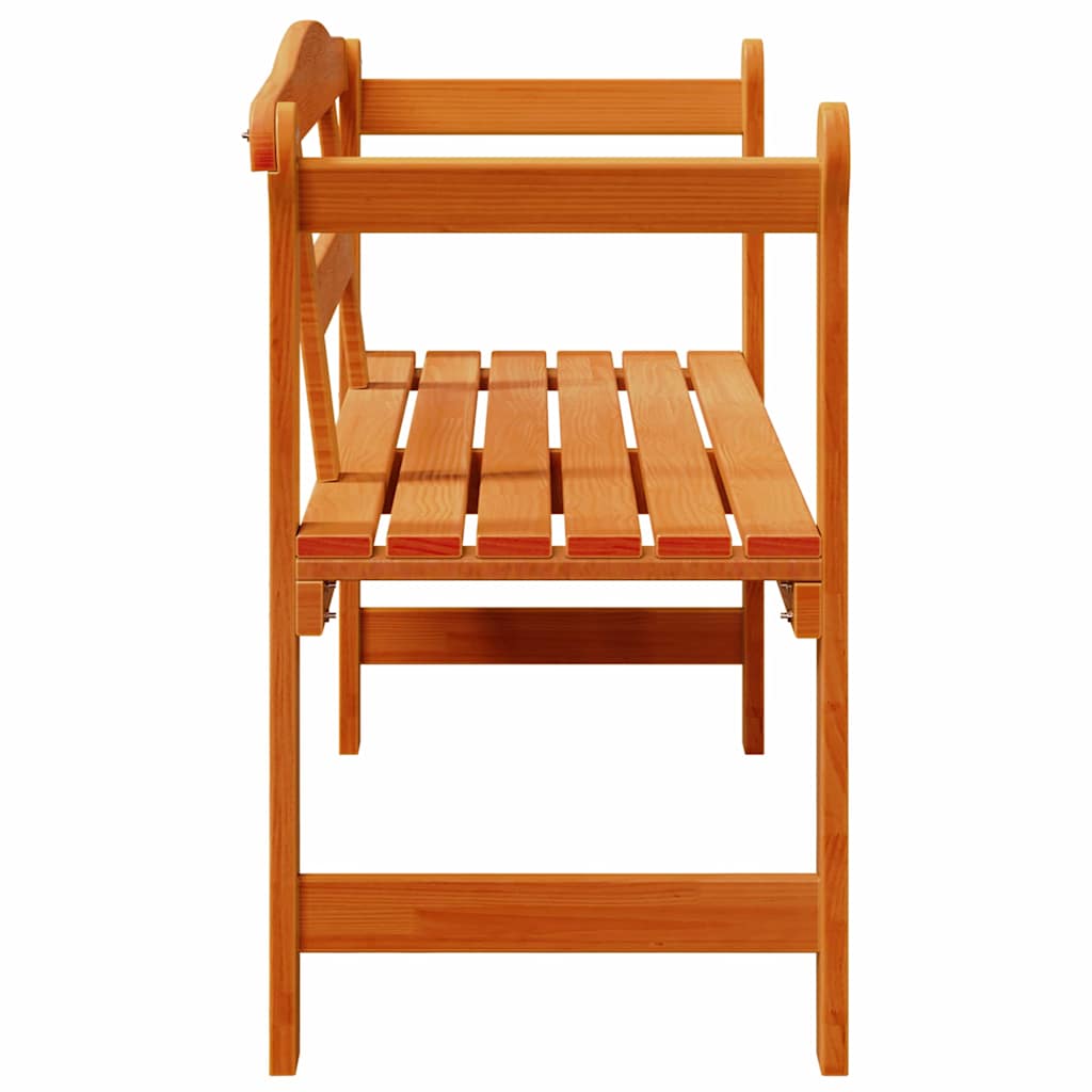 Tuinbank met opslag Bruin 119 x 44 x 76 cm Massief grenenhout