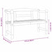 Tuinbank met opslag Bruin 119 x 44 x 76 cm Massief grenenhout