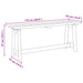 Tuinbank Bruin 119 x 37 x 47 cm Massief grenenhout