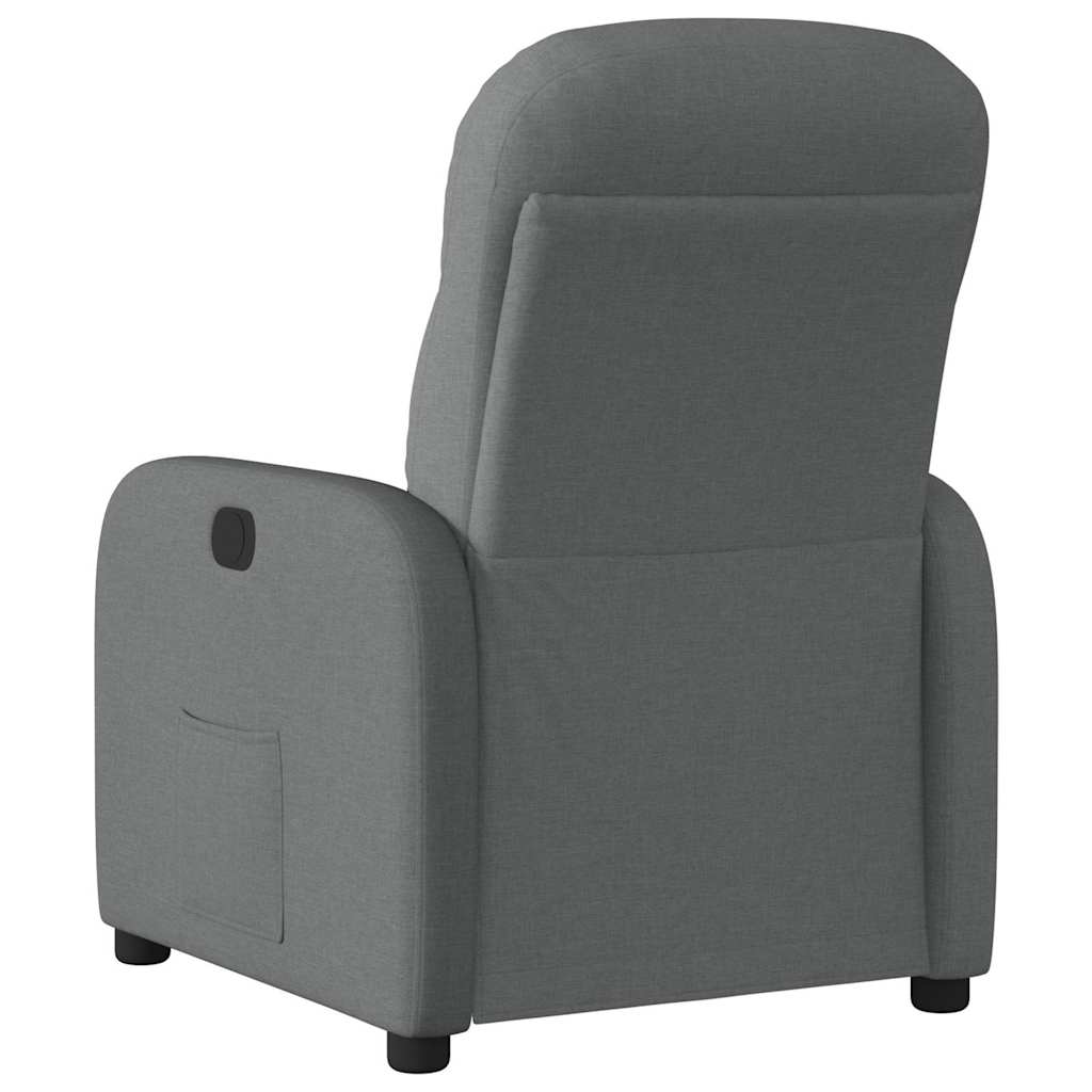 Fauteuil elektrisch verstelbaar stof donkergrijs