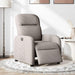 Fauteuil verstelbaar elektrisch stof taupe
