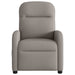 Fauteuil verstelbaar elektrisch stof taupe