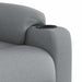 Fauteuil elektrisch verstelbaar stof lichtgrijs