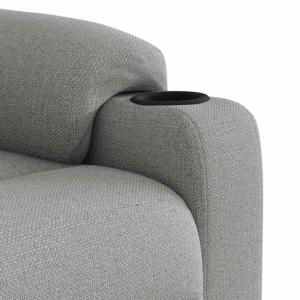 Fauteuil elektrisch verstelbaar stof wolk grijs