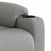 Fauteuil elektrisch verstelbaar stof wolk grijs