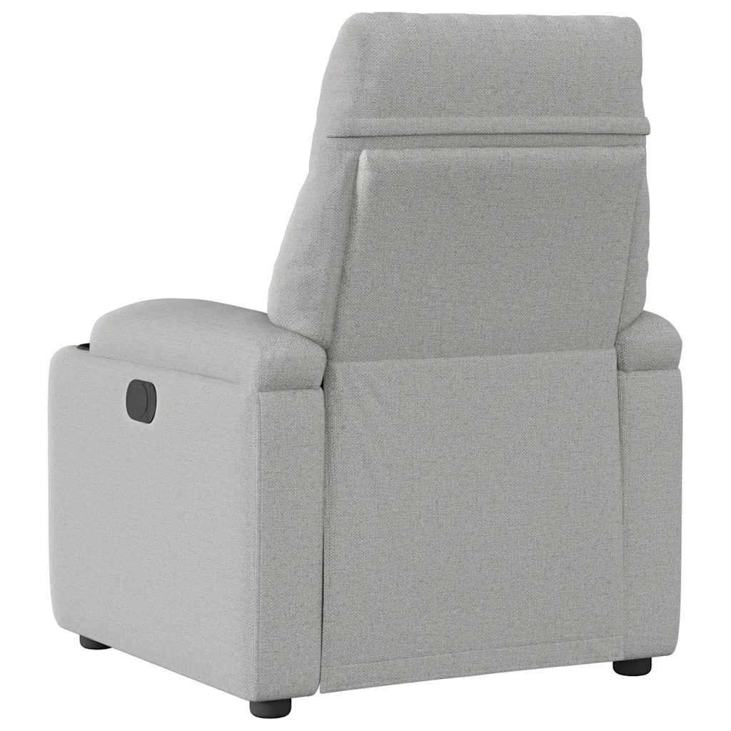 Fauteuil elektrisch verstelbaar stof wolk grijs