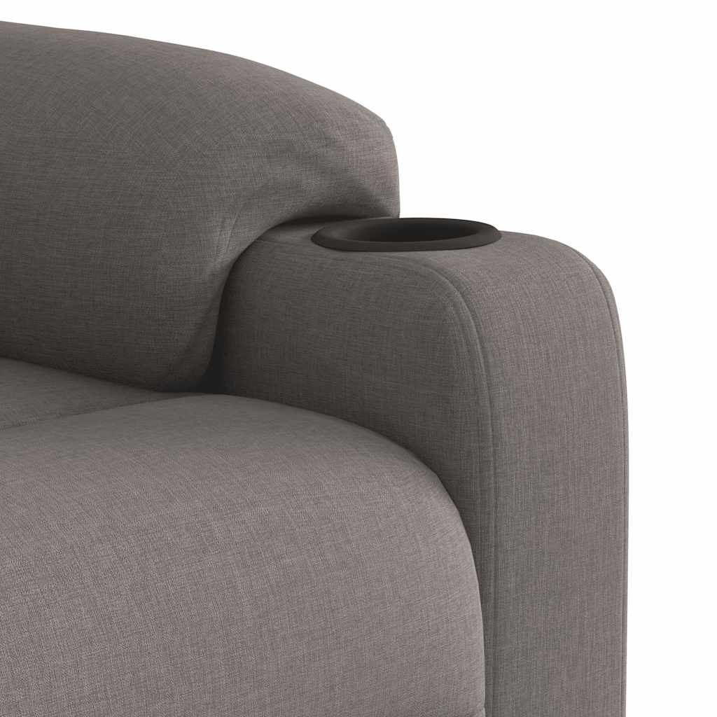 Massagestoel elektrisch verstelbaar stof taupe