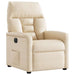 Fauteuil elektrisch verstelbaar microvezelstof beige