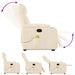 Sta-op-massagestoel verstelbaar microvezelstof beige