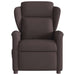 Fauteuil verstelbaar elektrisch stof donkerbruin