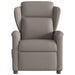 Fauteuil verstelbaar elektrisch stof taupe