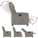 Fauteuil verstelbaar elektrisch stof taupe