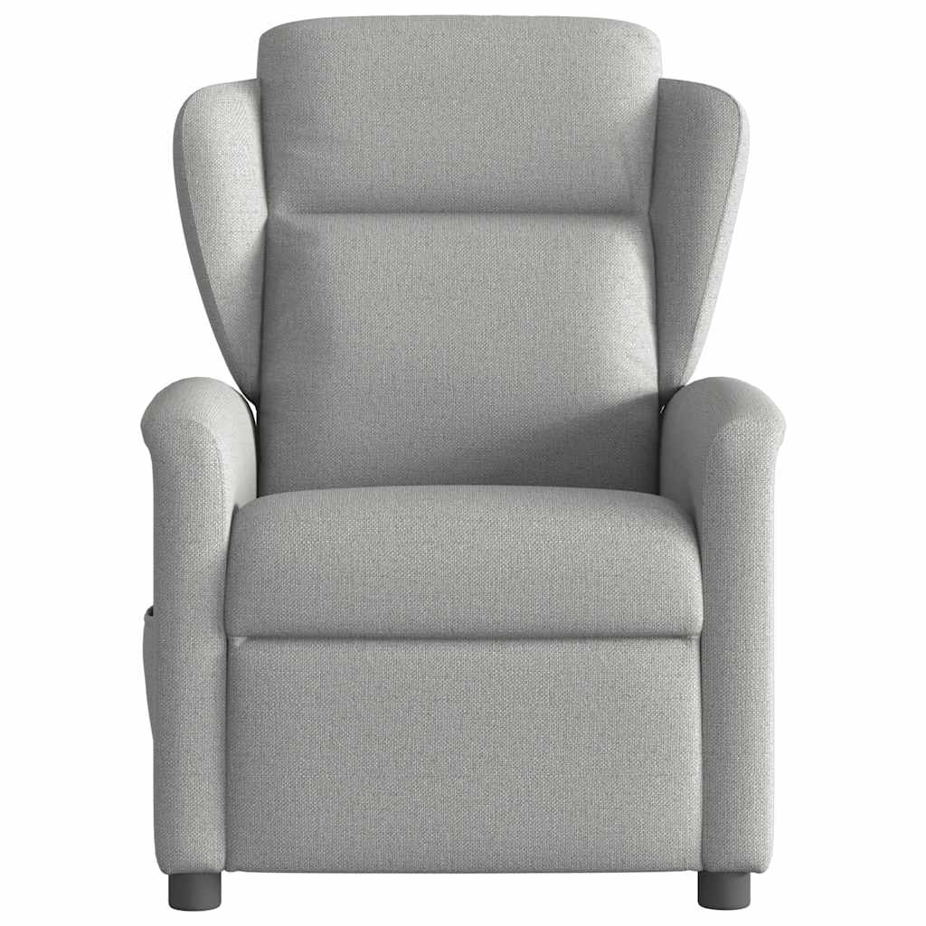 Fauteuil elektrisch verstelbaar stof wolk grijs