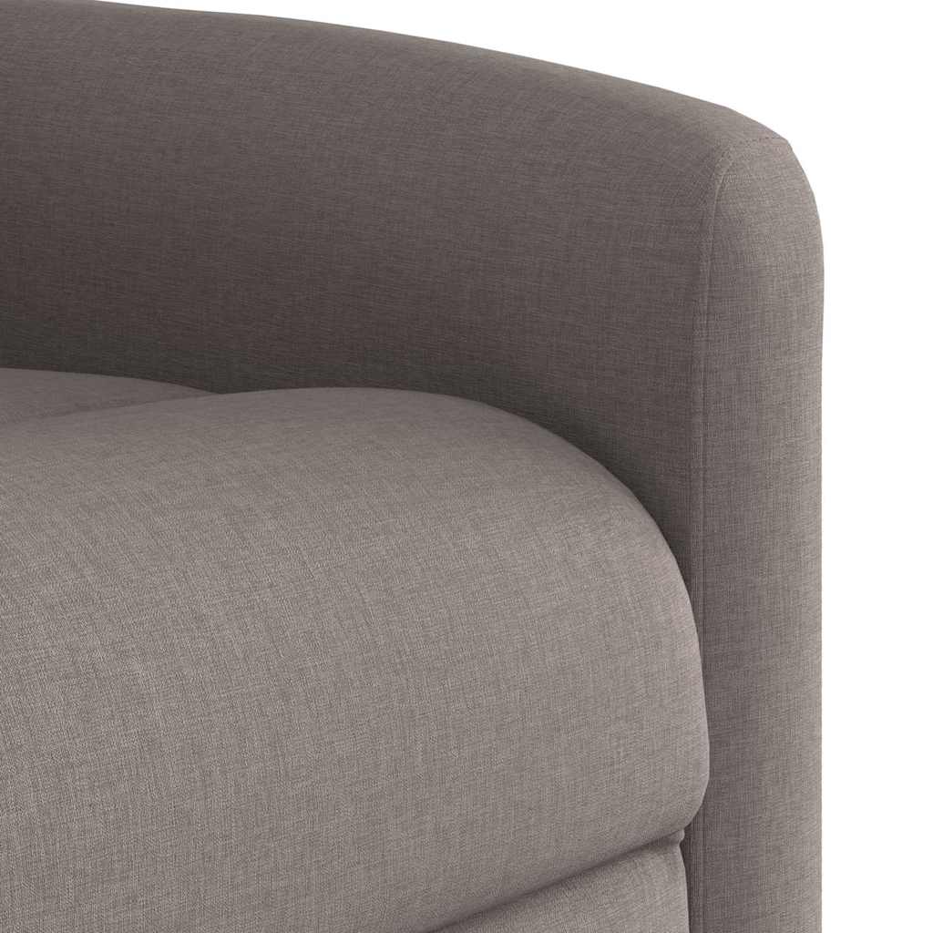 Massagestoel elektrisch verstelbaar stof taupe
