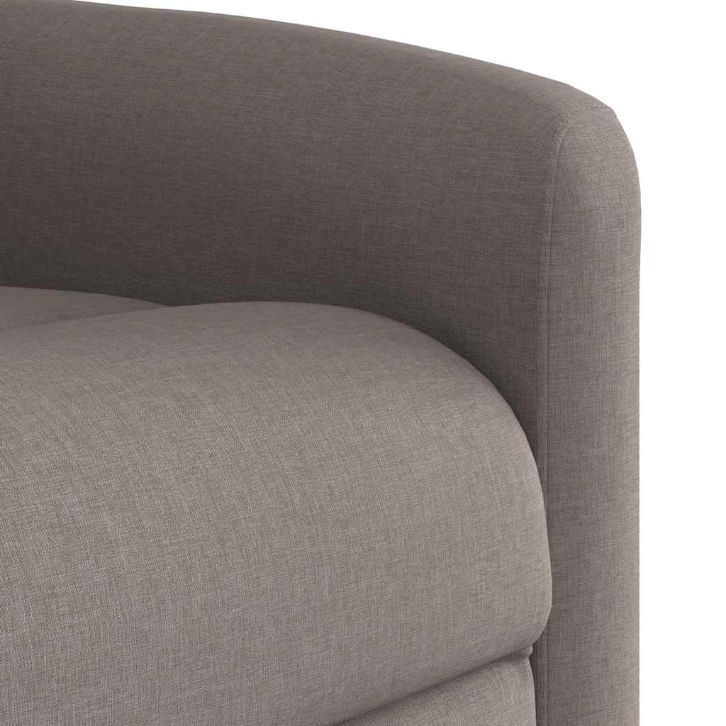 Sta-op-massagestoel verstelbaar stof taupe