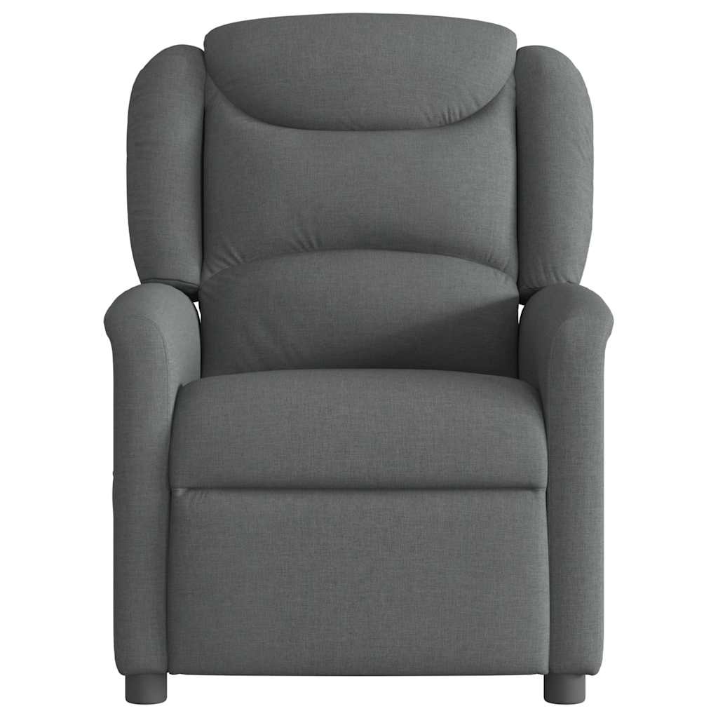 Fauteuil elektrisch verstelbaar stof donkergrijs