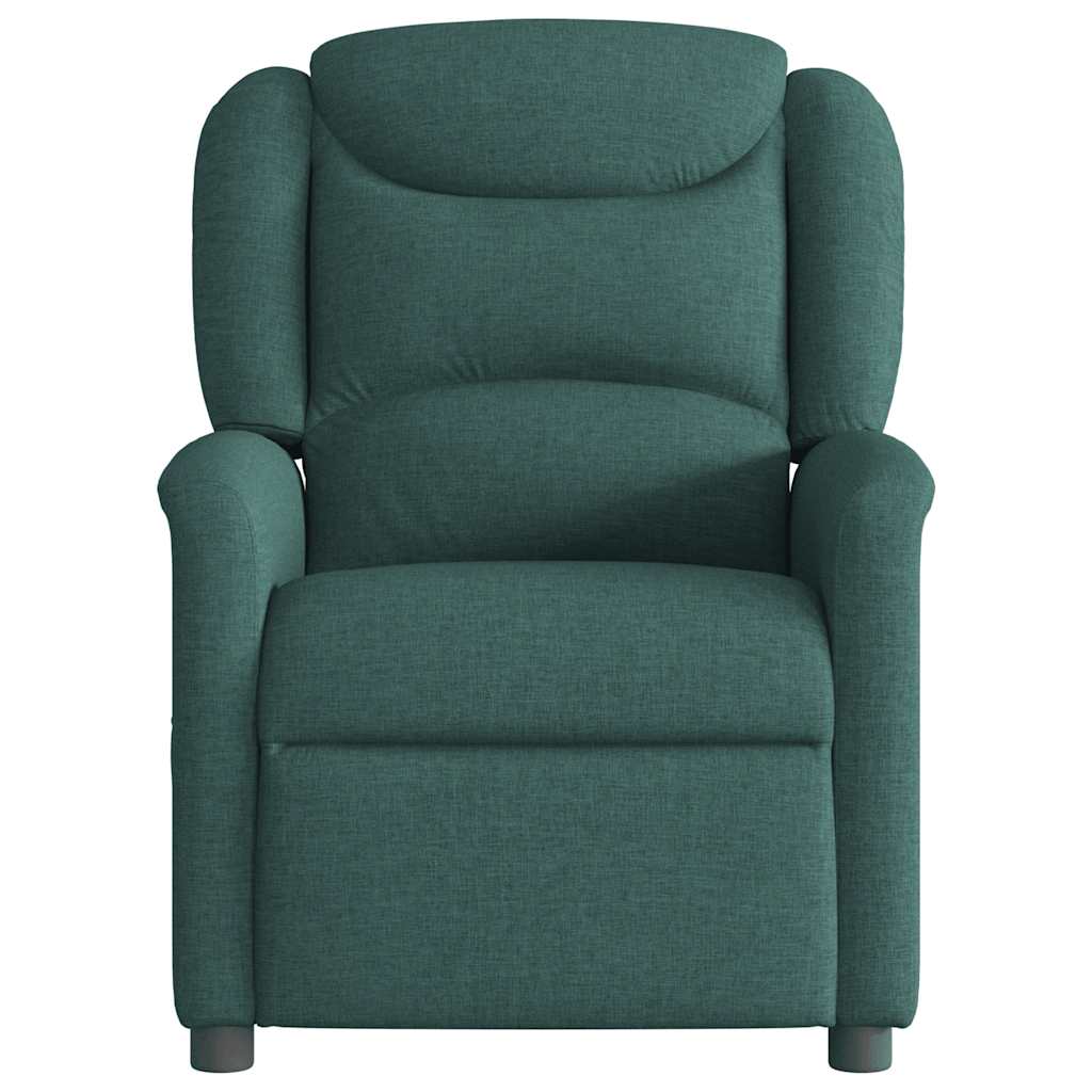 Fauteuil verstelbaar elektrisch stof donkergroen