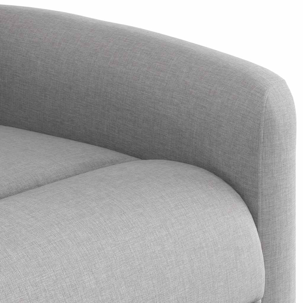 Fauteuil elektrisch verstelbaar stof wolk grijs