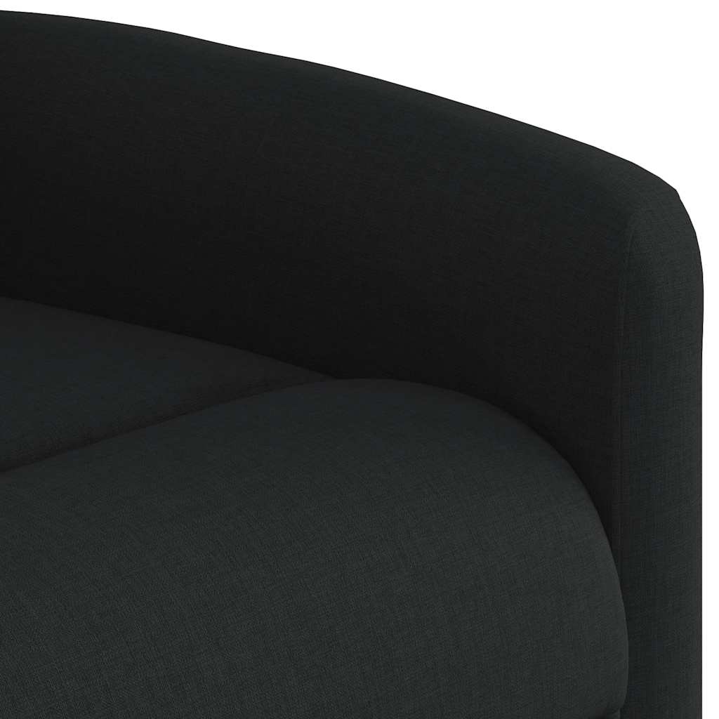 Massagestoel elektrisch verstelbaar stof zwart