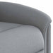 Fauteuil elektrisch verstelbaar stof lichtgrijs