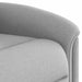 Fauteuil elektrisch verstelbaar stof wolk grijs