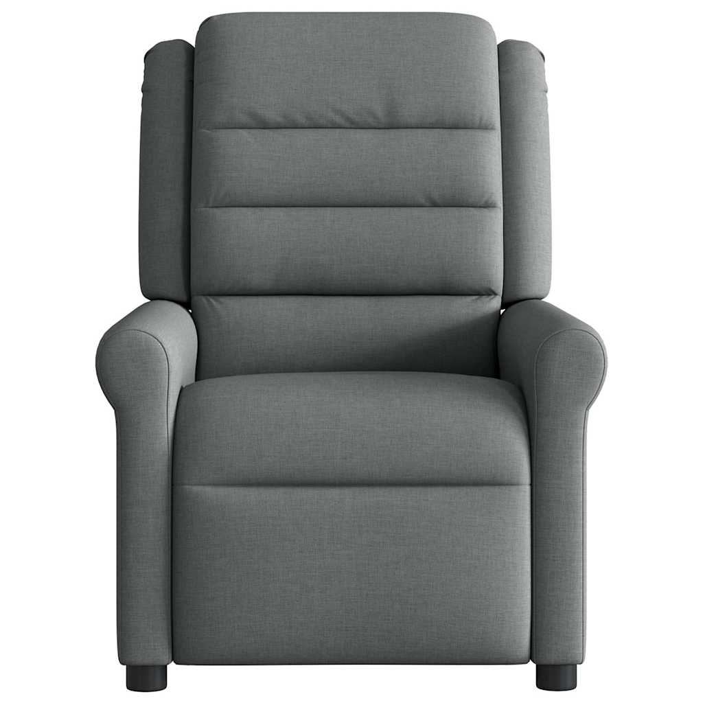 Fauteuil elektrisch verstelbaar stof donkergrijs