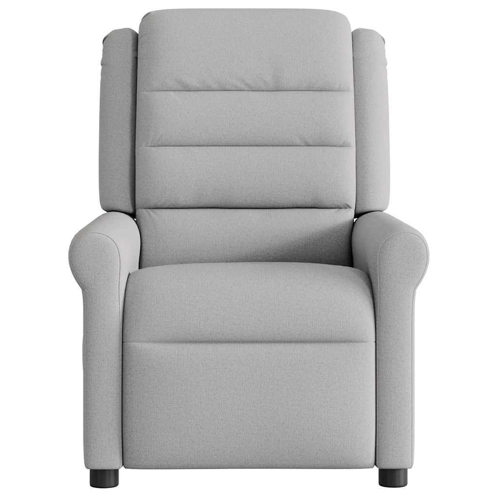 Fauteuil elektrisch verstelbaar stof wolk grijs