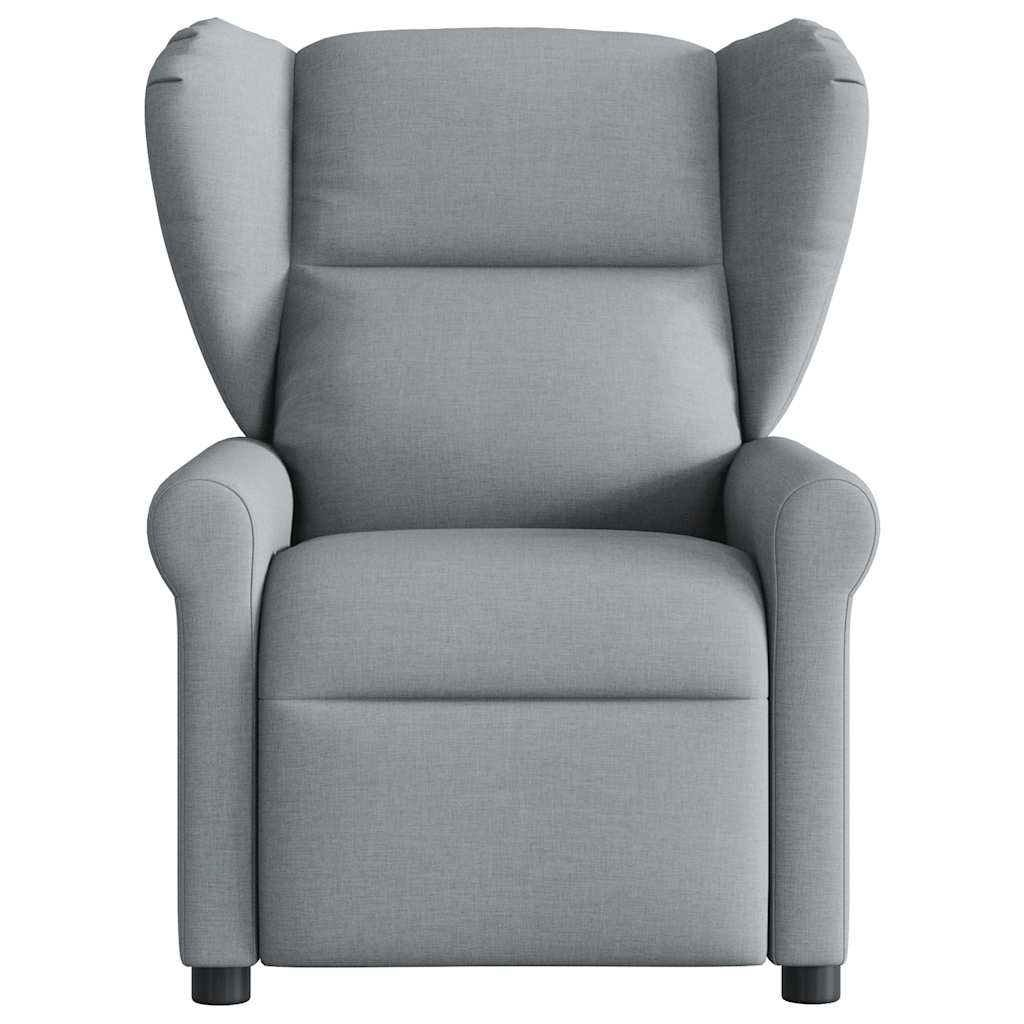 Fauteuil elektrisch verstelbaar stof lichtgrijs