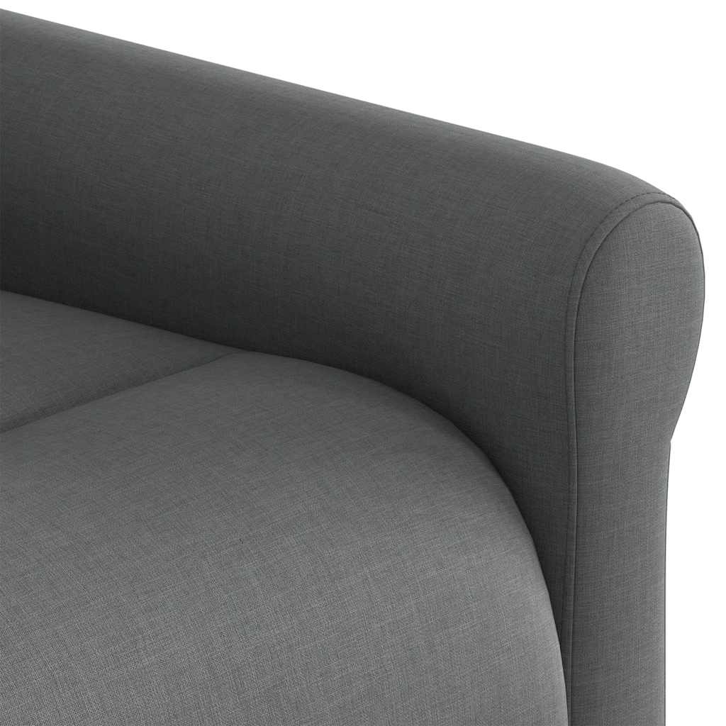 Fauteuil elektrisch verstelbaar stof donkergrijs