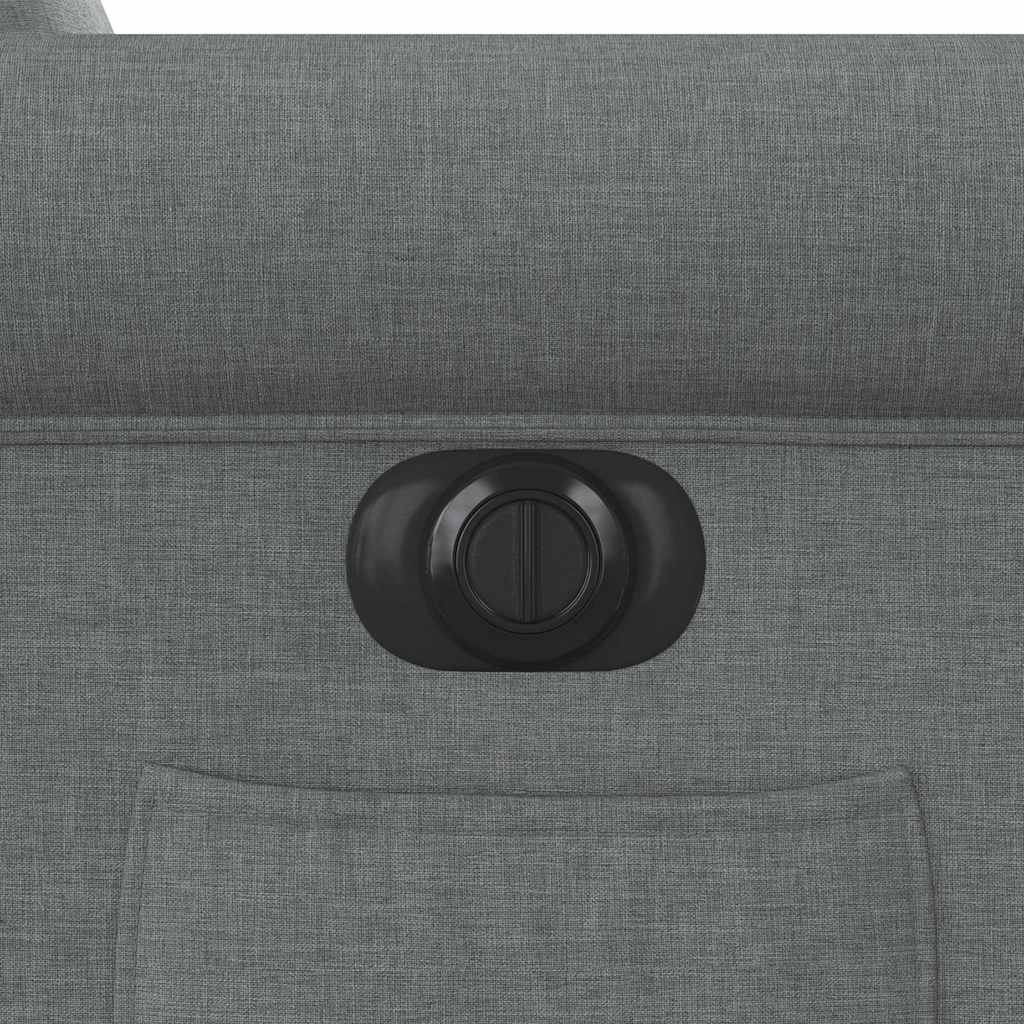 Fauteuil elektrisch verstelbaar stof donkergrijs