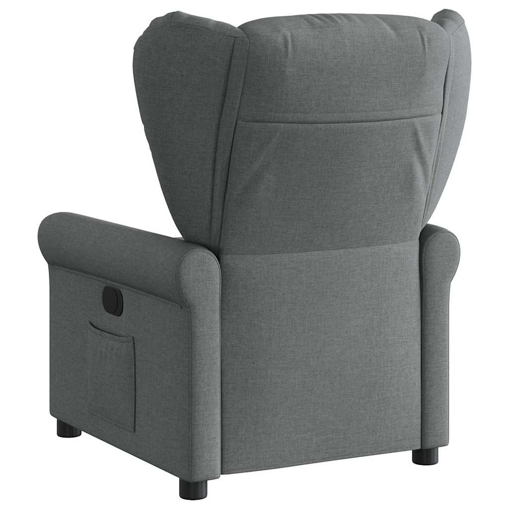 Fauteuil elektrisch verstelbaar stof donkergrijs