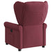 Fauteuil verstelbaar elektrisch stof wijnrood