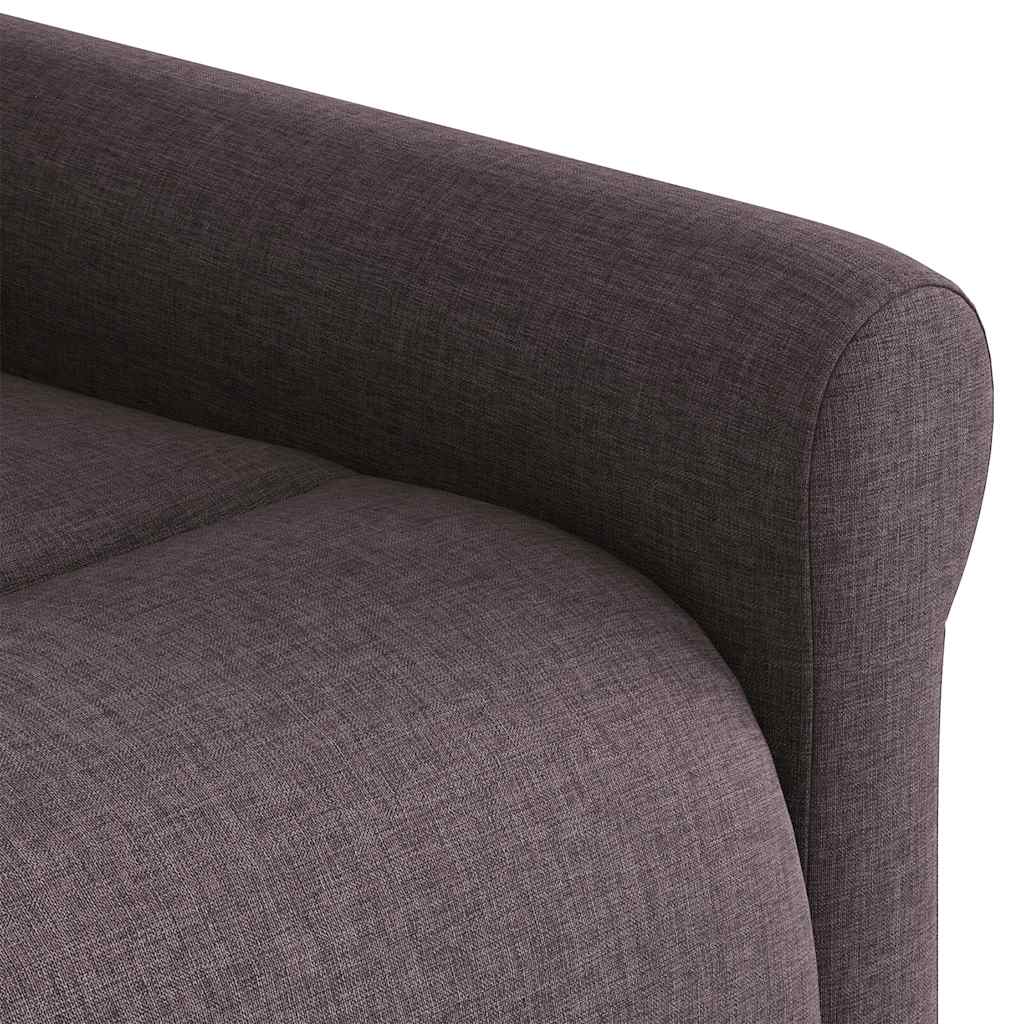 Massagestoel elektrisch verstelbaar stof donkerbruin