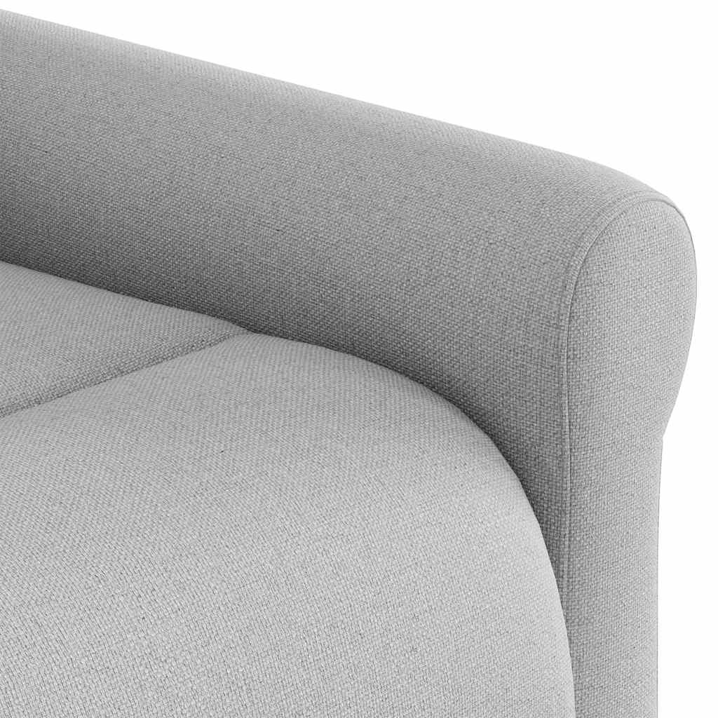 Massagestoel elektrisch verstelbaar stof wolk grijs