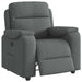 Relaxfauteuil donkergrijze stof