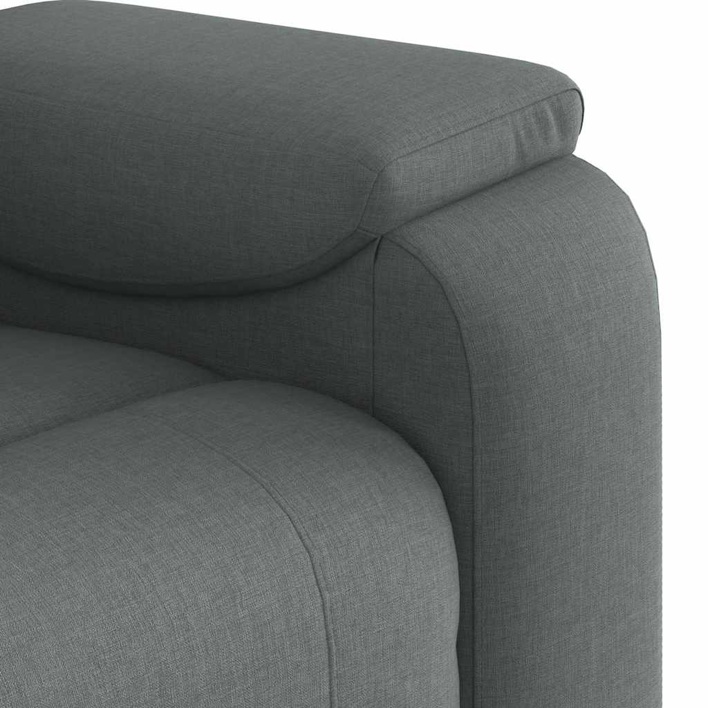 Relaxfauteuil donkergrijze stof