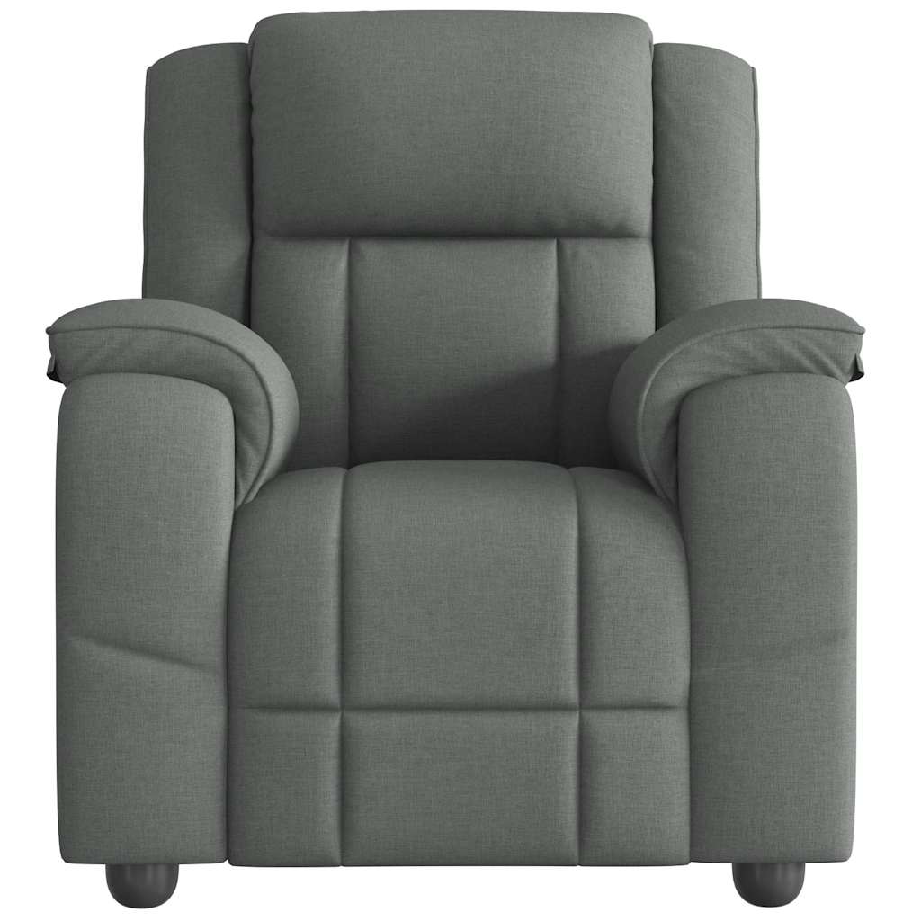 Relaxfauteuil donkergrijze stof