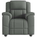 Relaxfauteuil donkergrijze stof