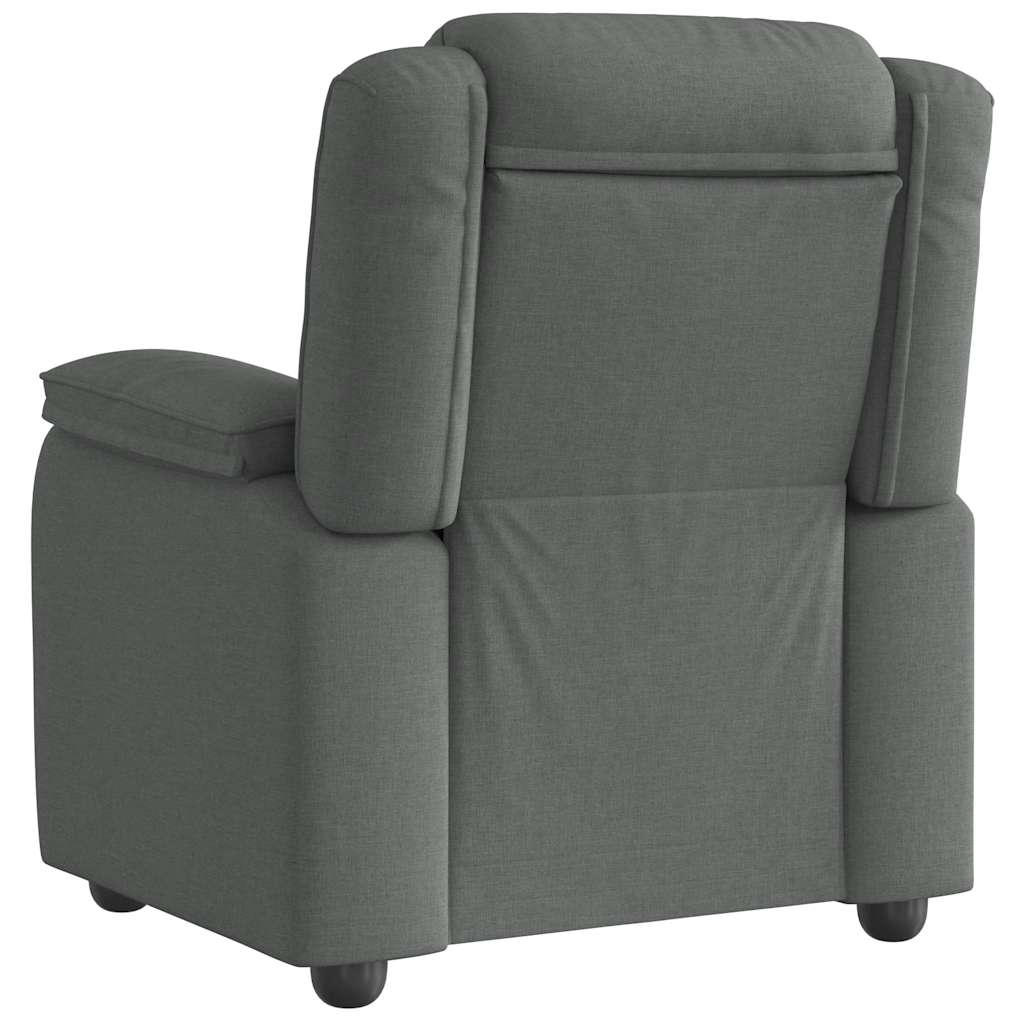 Relaxfauteuil donkergrijze stof