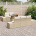 Tuinbankenset 6 st Beige en Crème