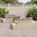 Tuinbankenset 7 st Beige poly rattan