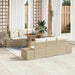 Tuinbankenset 7 st Beige poly rattan